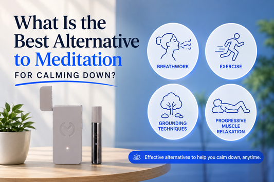 Best alternatives to meditation for calming down, including breathwork, exercise, grounding techniques, and progressive muscle relaxation.