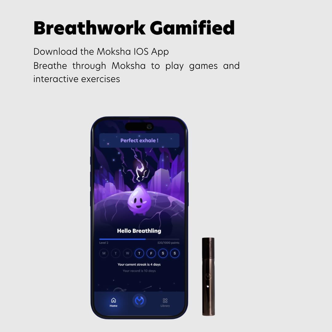Moksha O₁ - Gamified Breathwork + Meditation